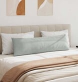 VidaXL Sofa Kussens 2 pcs Lichtgrijs 145 x 40 cm Katoen Stof