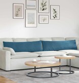 VidaXL Sofa Kussens 2 pcs Blauw 145 x 40 cm Katoen Stof