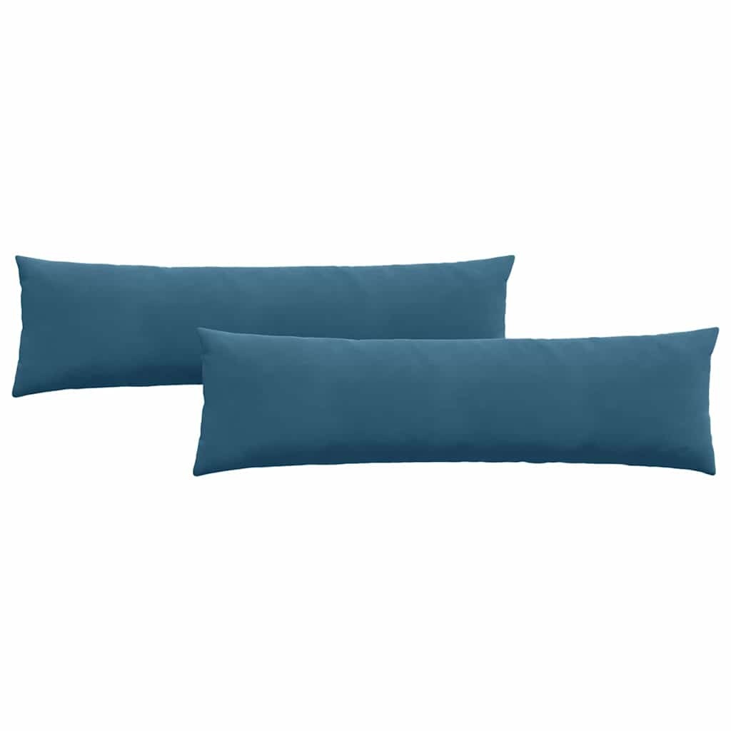 VidaXL Sofa Kussens 2 pcs Blauw 145 x 40 cm Katoen Stof