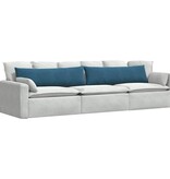 VidaXL Sofa Kussens 2 pcs Blauw 145 x 40 cm Katoen Stof