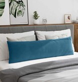 VidaXL Sofa Kussens 2 pcs Blauw 145 x 40 cm Katoen Stof