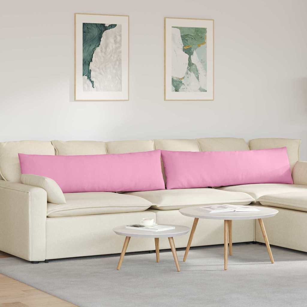 VidaXL Sofa Kussens 2 pcs Roze 145 x 40 cm Stof