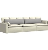 VidaXL Sofa Kussens 2 pcs Grijs 145 x 40 cm Stof