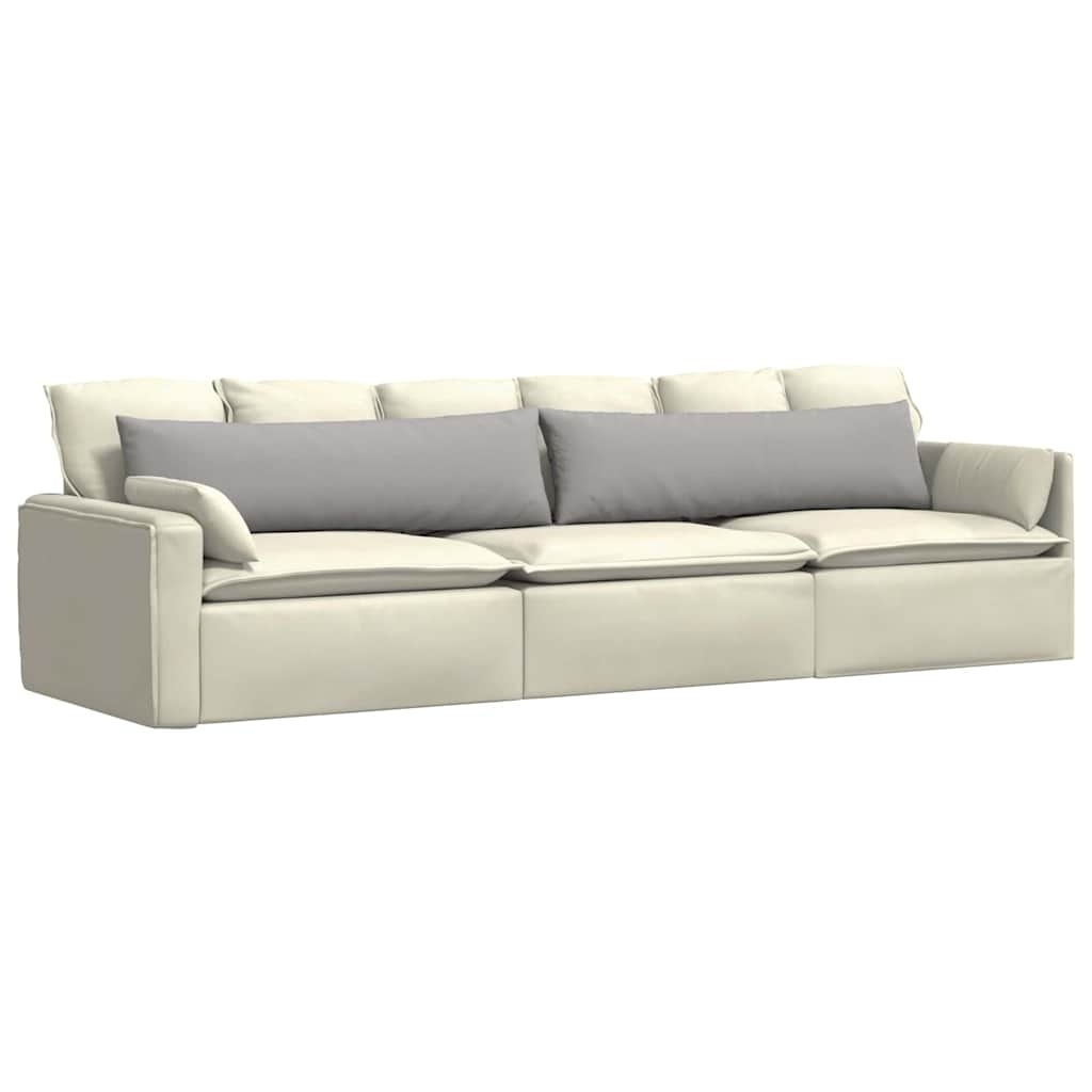 VidaXL Sofa Kussens 2 pcs Grijs 145 x 40 cm Stof
