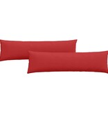 VidaXL Sofa Kussens 2 pcs Rood 145 x 40 cm Stof