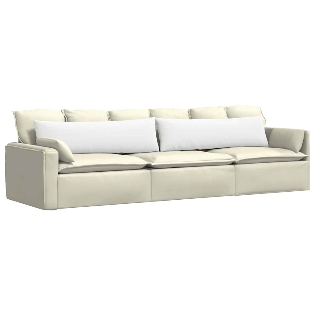 VidaXL Sofa Kussens 2 pcs Wit 145 x 40 cm Stof