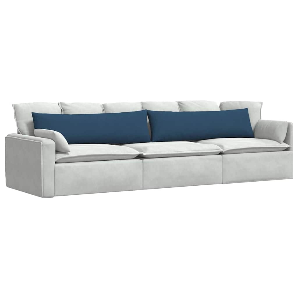 VidaXL Sofa Kussens 2 pcs Blauw 145 x 40 cm Stof