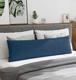 VidaXL Sofa Kussens 2 pcs Blauw 145 x 40 cm Stof