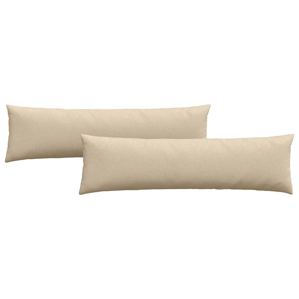 VidaXL Sofa Kussens 2 pcs Crème 145 x 40 cm Stof