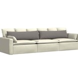 VidaXL Sofa Kussens 2 pcs Taupe 145 x 40 cm Stof