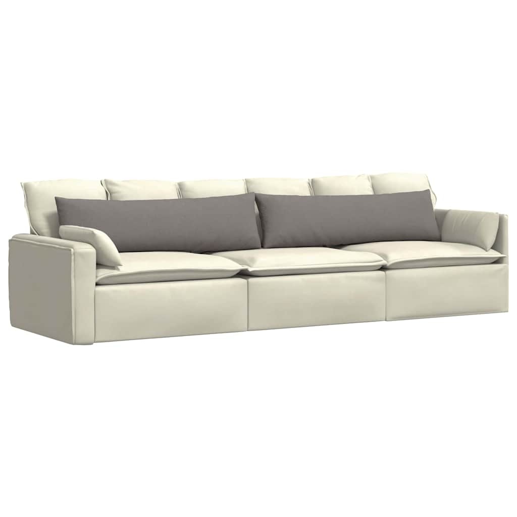 VidaXL Sofa Kussens 2 pcs Taupe 145 x 40 cm Stof