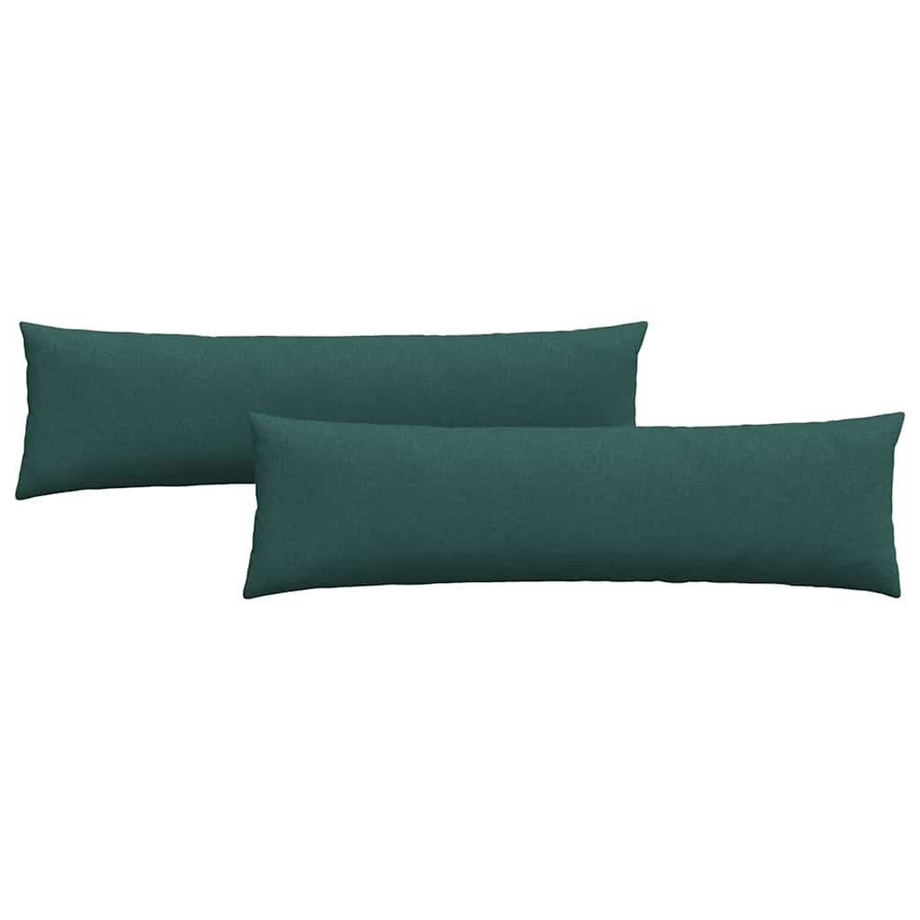 VidaXL Sofa Kussens 2 pcs Donkergroen 145 x 40 cm Stof