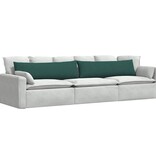 VidaXL Sofa Kussens 2 pcs Donkergroen 145 x 40 cm Stof