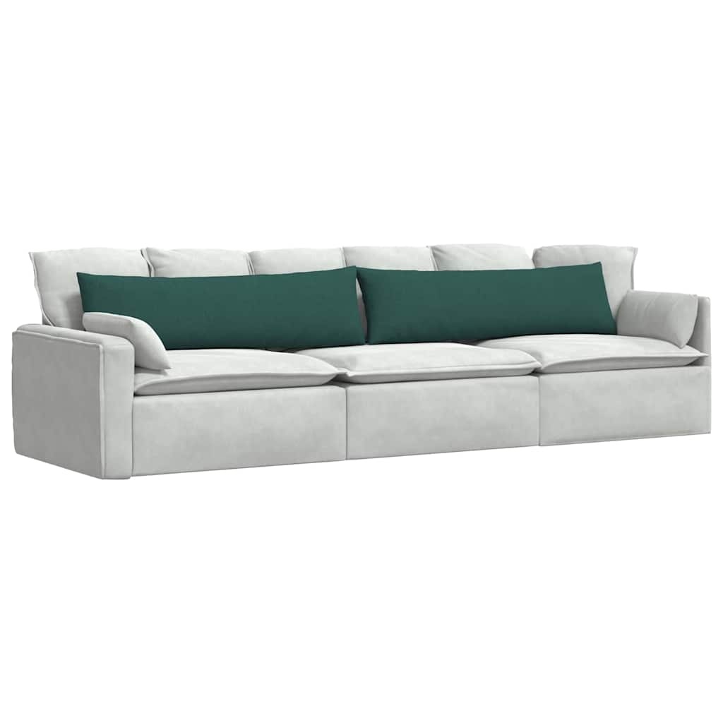 VidaXL Sofa Kussens 2 pcs Donkergroen 145 x 40 cm Stof