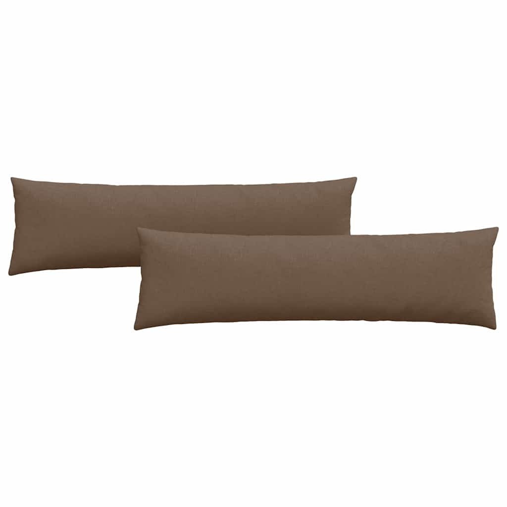 VidaXL Sofa Kussens 2 pcs Bruin 145 x 40 cm Stof