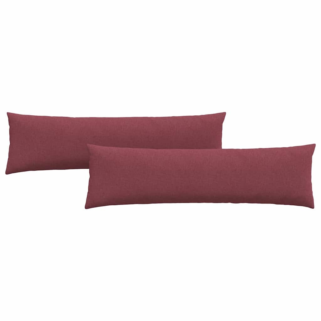 VidaXL Sofa Kussens 2 pcs Wijnrood 145 x 40 cm Stof