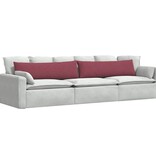 VidaXL Sofa Kussens 2 pcs Wijnrood 145 x 40 cm Stof