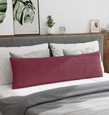 VidaXL Sofa Kussens 2 pcs Wijnrood 145 x 40 cm Stof