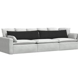 VidaXL Sofa Kussens 2 pcs Zwart 145 x 40 cm Stof
