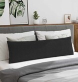 VidaXL Sofa Kussens 2 pcs Zwart 145 x 40 cm Stof