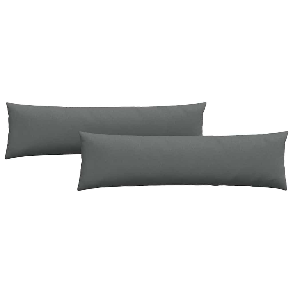 VidaXL Sofa Kussens 2 pcs Donkergrijs 145 x 40 cm Stof