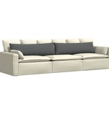 VidaXL Sofa Kussens 2 pcs Donkergrijs 145 x 40 cm Stof