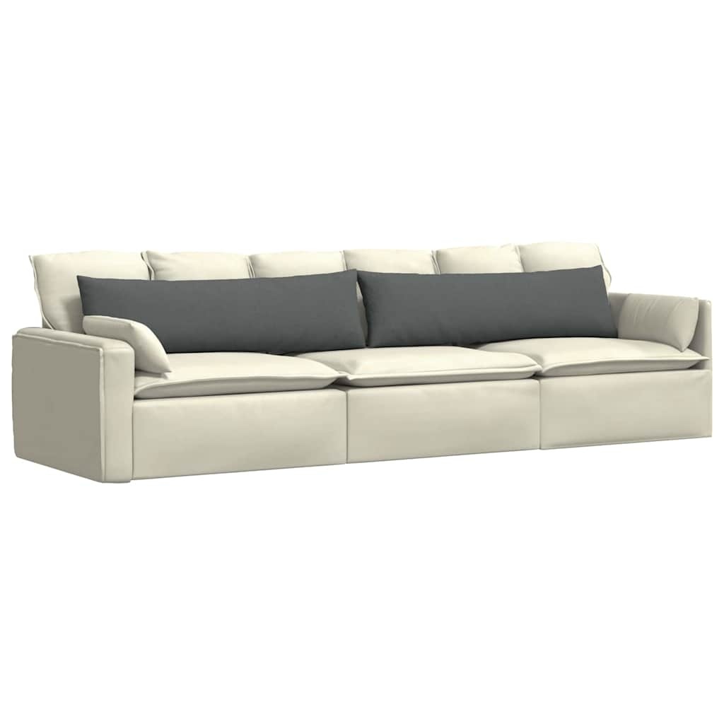 VidaXL Sofa Kussens 2 pcs Donkergrijs 145 x 40 cm Stof