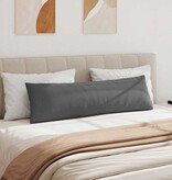 VidaXL Sofa Kussens 2 pcs Donkergrijs 145 x 40 cm Stof