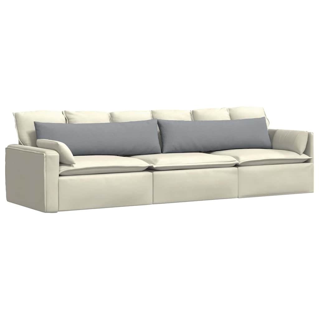 VidaXL Sofa Kussens 2 pcs Lichtgrijs 145 x 40 cm Stof