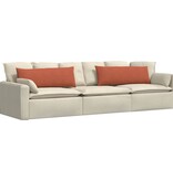 VidaXL Sofa Kussens 2 pcs Rood-oranje 120 x 40 cm Katoen Stof