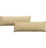 VidaXL Sofa Kussens 2 pcs Grijs groen 120 x 40 cm Katoen Stof