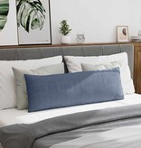 VidaXL Sofa Kussens 2 pcs Blauw 120 x 40 cm Katoen Stof