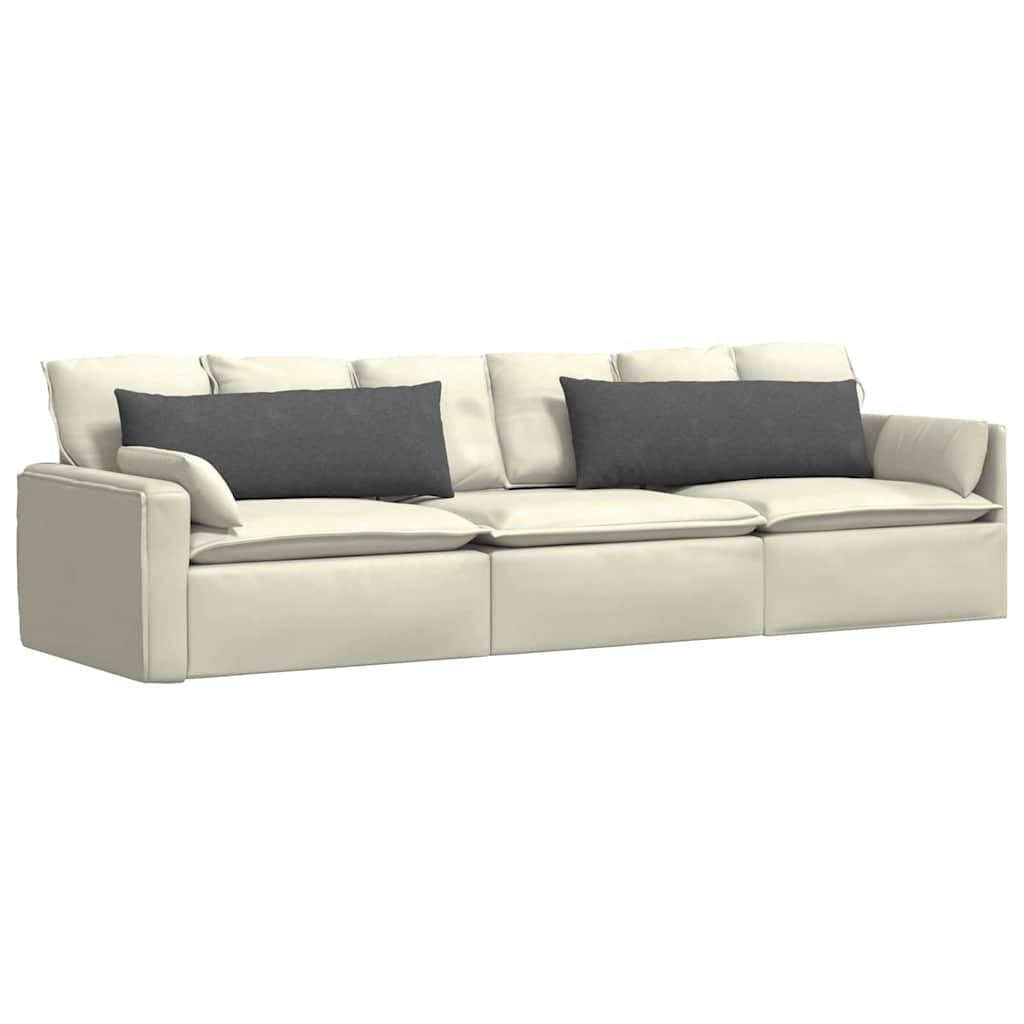 VidaXL Sofa Kussens 2 pcs Donkergrijs 120 x 40 cm Katoen Stof