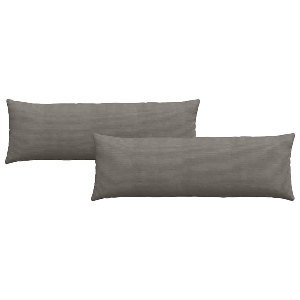 VidaXL Sofa Kussens 2 pcs Lichtgrijs 120 x 40 cm Katoen Stof