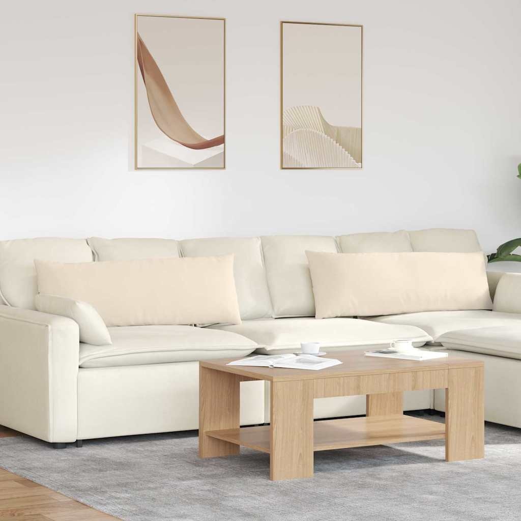 VidaXL Sofa Kussens 2 pcs Beige 120 x 40 cm Stof