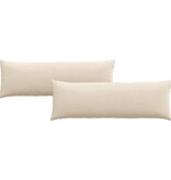 VidaXL Sofa Kussens 2 pcs Beige 120 x 40 cm Stof