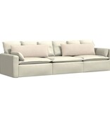 VidaXL Sofa Kussens 2 pcs Beige 120 x 40 cm Stof