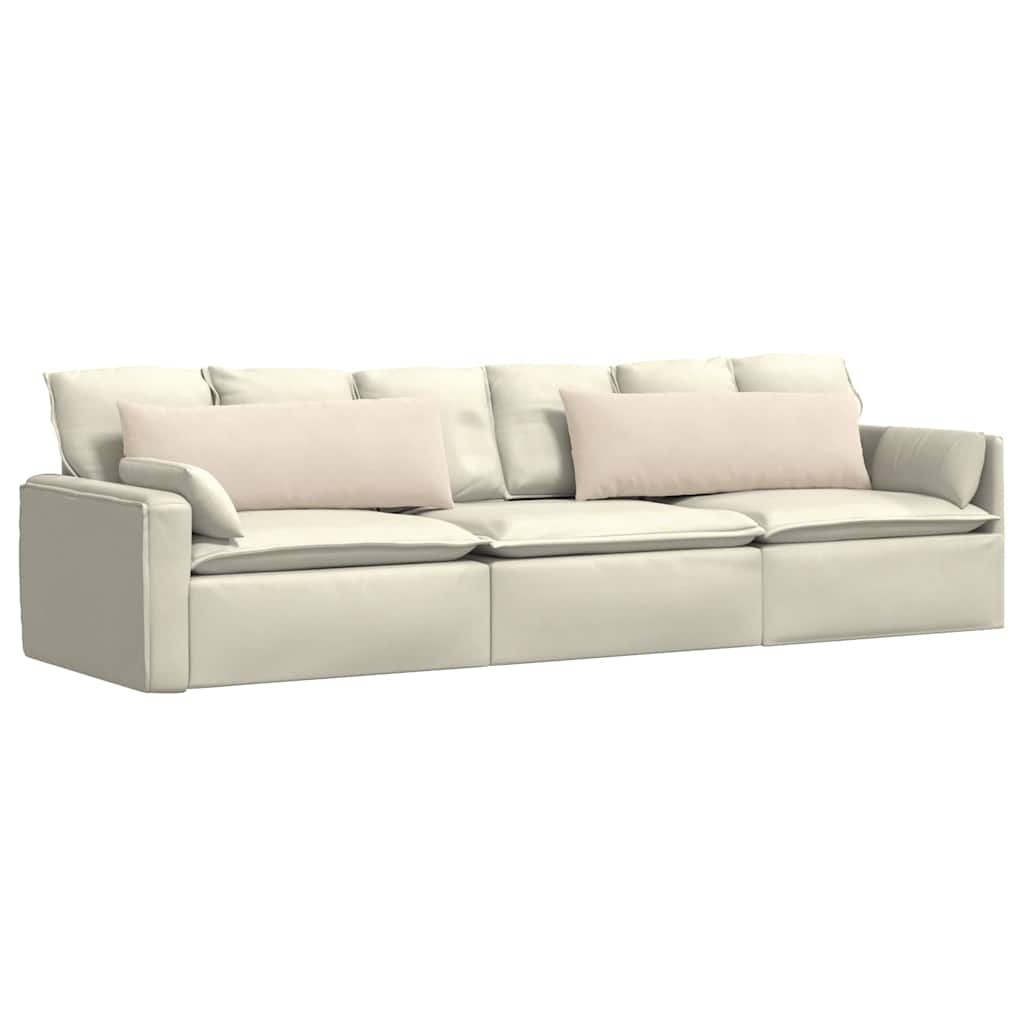 VidaXL Sofa Kussens 2 pcs Beige 120 x 40 cm Stof