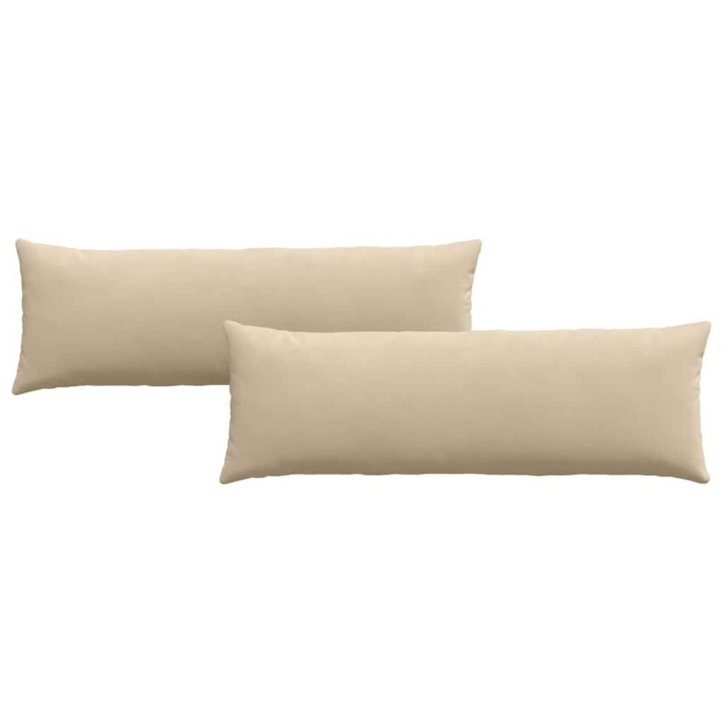 VidaXL Sofa Kussens 2 pcs Crème 120 x 40 cm Stof