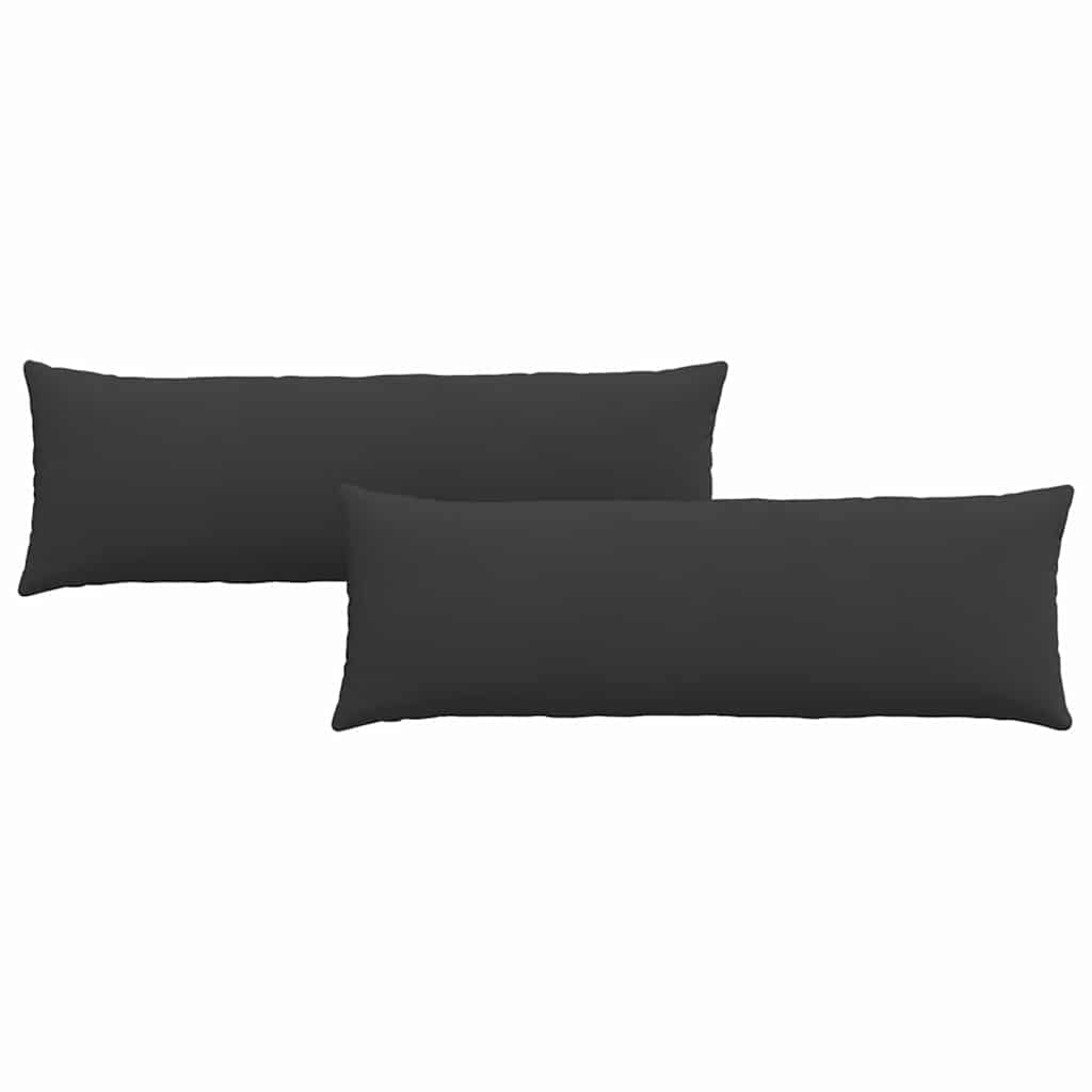 VidaXL Sofa Kussens 2 pcs Zwart 120 x 40 cm Stof