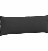 VidaXL Sofa Kussens 2 pcs Zwart 120 x 40 cm Stof