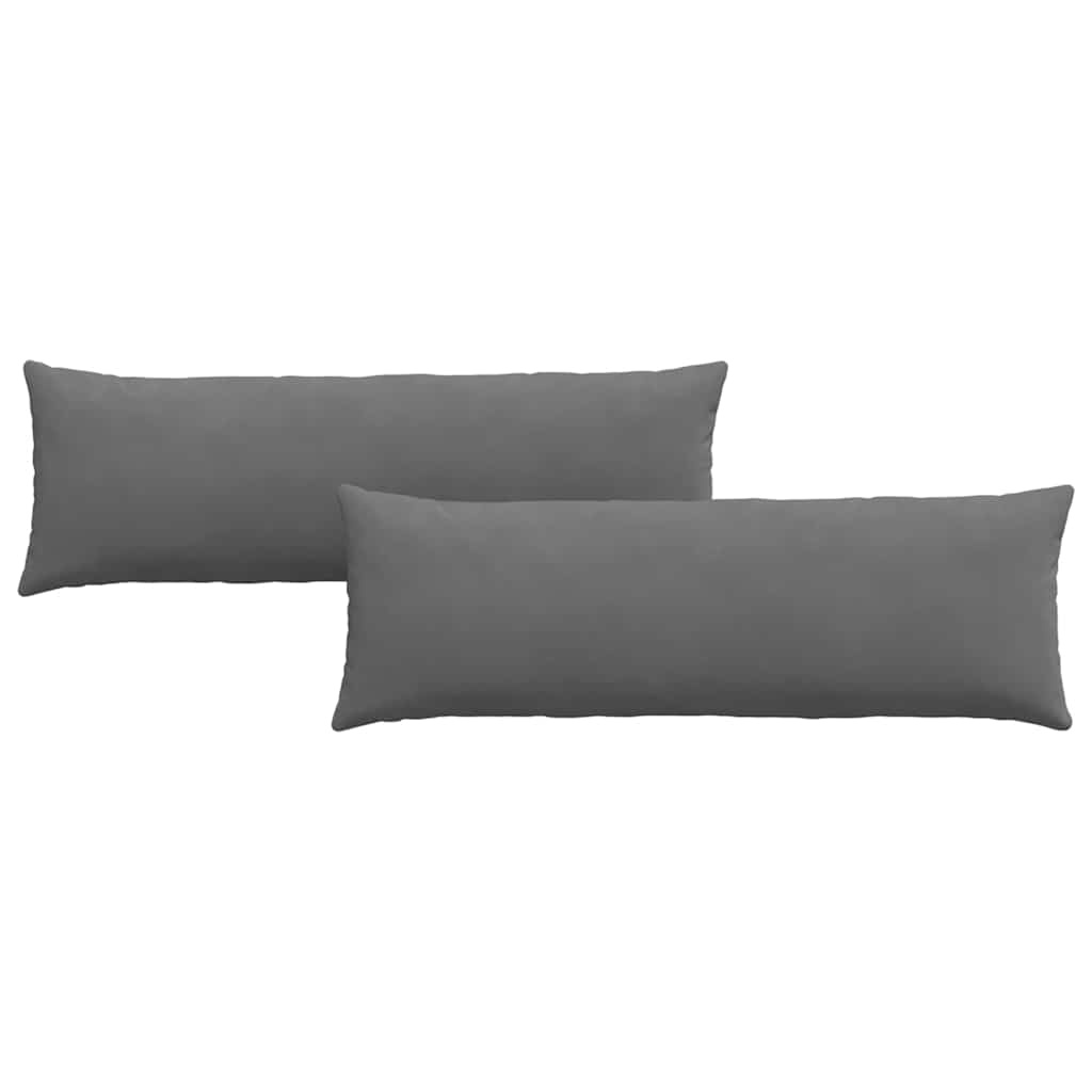 VidaXL Sofa Kussens 2 pcs Donkergrijs 120 x 40 cm Stof