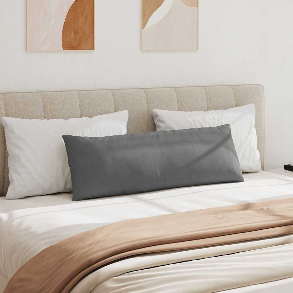 VidaXL Sofa Kussens 2 pcs Donkergrijs 120 x 40 cm Stof