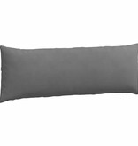 VidaXL Sofa Kussens 2 pcs Donkergrijs 120 x 40 cm Stof