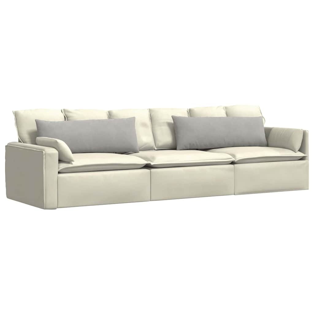 VidaXL Sofa Kussens 2 pcs Lichtgrijs 120 x 40 cm Stof