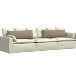 VidaXL Sofa Kussens 2 pcs Taupe 120 x 40 cm Stof