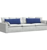 VidaXL Sofa Kussens 2 pcs Politieblauw 120 x 40 cm Katoen Stof