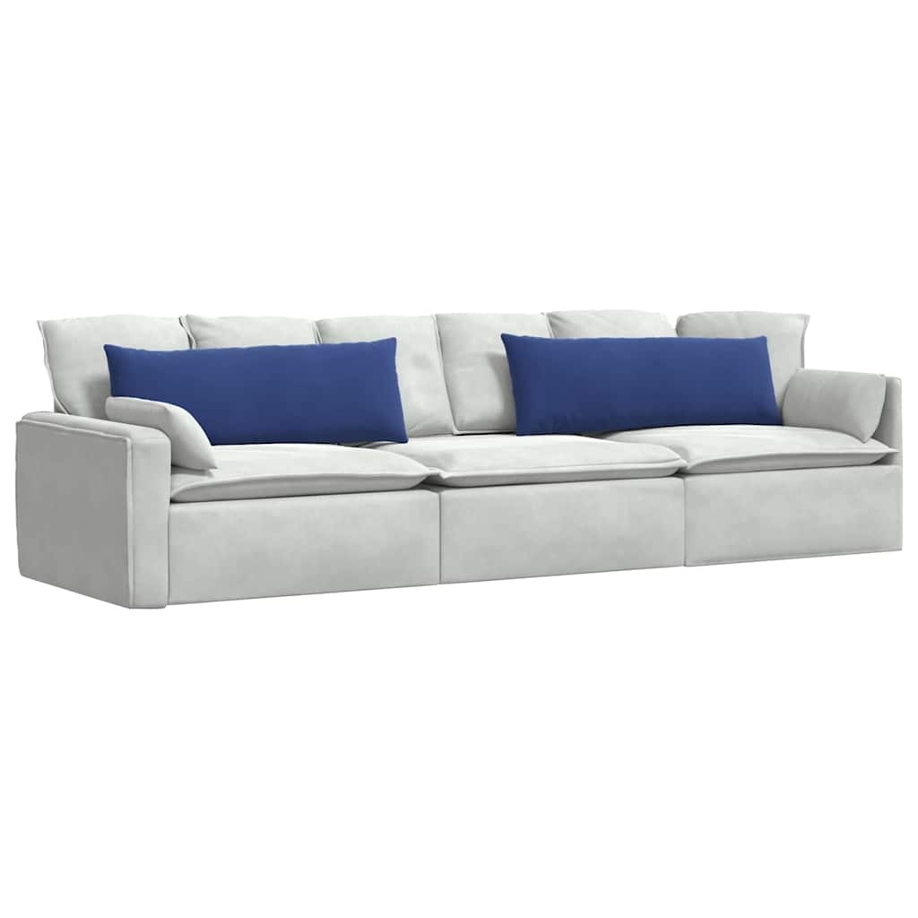 VidaXL Sofa Kussens 2 pcs Politieblauw 120 x 40 cm Katoen Stof