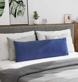 VidaXL Sofa Kussens 2 pcs Politieblauw 120 x 40 cm Katoen Stof