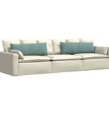 VidaXL Sofa Kussens 2 pcs Zeegroen 120 x 40 cm Katoen Stof